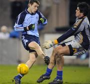 5 January 2008; Paul Casey of Dublin in action against Billy Norman of Wicklow. O'Byrne Cup, First Round, Dublin v Wicklow, Parnell Park, Dublin. Picture credit; Pat Murphy / SPORTSFILE