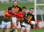 6 January 2008; Mick Doyle, Kilkenny, in action against Carlow's Paul Cashin, left, and John Amond. O'Byrne Cup, First Round, Carlow v Kilkenny, Dr. Cullen Park, Carlow. Picture credit; Brian Lawless / SPORTSFILE