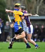6 January 2008; Tony Griffin, Clare, in action against Peter O'Brien, UL. Waterford Crystal Cup, Clare v University of Limerick, Meelick, Co. Clare. Picture credit; Brendan Moran / SPORTSFILE