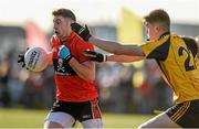 21 February 2015; Paul Geaney, UCC, in action against Steven O'Brien, DCU. Independent.ie Sigerson Cup Final, UCC v DCU. The Mardyke, Cork. Picture credit: Diarmuid Greene / SPORTSFILE