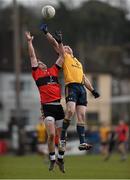 21 February 2015; Paul Geaney, UCC, in action against Mickey Quinn, DCU. Independent.ie Sigerson Cup Final, UCC v DCU. The Mardyke, Cork. Picture credit: Diarmuid Greene / SPORTSFILE