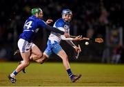 21 February 2015; Austin Gleeson, Waterford, in action against Zane Keenan, Laois. Allianz Hurling League Division 1B, Round 2, Waterford v Laois. Fraher Field, Dungarvan, Co. Waterford. Picture credit: Stephen McCarthy / SPORTSFILE