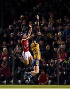 21 February 2015; Rob O'Shea, Cork, in action against Domhnall O'Donovan, Clare. Allianz Hurling League Division 1A, round 2, Cork v Clare, Páirc Uí Rinn, Cork. Picture credit: Diarmuid Greene / SPORTSFILE