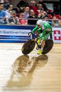 21 February 2015; Ireland's Martyn Irvine competing in the Omnium - Flying Lap. 2015 UCI Track World Championships, National Velodrome, Paris, France. Picture credit: Guy Swarbrick / SPORTSFILE