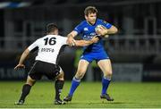 20 February 2015; Gordon D'Arcy, Leinster, is tackled by Lorenzo Giovanchelli, Zebre. Guinness PRO12, Round 15, Leinster v Zebre. RDS, Ballsbridge, Dublin. Picture credit: Pat Murphy / SPORTSFILE