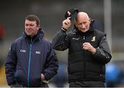 22 February 2015; Kilkenny manager Brian Cody and selector James McGarry, left. Allianz Hurling League, Division 1A, Round 2, Kilkenny v Dublin. Nowlan Park, Kilkenny. Picture credit: Stephen McCarthy / SPORTSFILE