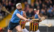 22 February 2015; Liam Rushe, Dublin, in action against Kieran Joyce and Tomás Keogh, right, Kilkenny. Allianz Hurling League, Division 1A, Round 2, Kilkenny v Dublin. Nowlan Park, Kilkenny. Picture credit: Stephen McCarthy / SPORTSFILE