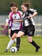 22 February 2015; Lauren Dwyer, Raheny United, in action against Amy Walsh, Wexford Youths. Continental Tyres Women's National League, Wexford Youths v Raheny United, Ferrycarraig Park, Wexford. Picture credit: Matt Browne / SPORTSFILE