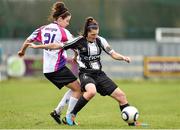22 February 2015; Keeva Keenan, Raheny United, in action against Amy Walsh, Wexford Youths. Continental Tyres Women's National League, Wexford Youths v Raheny United, Ferrycarraig Park, Wexford. Picture credit: Matt Browne / SPORTSFILE