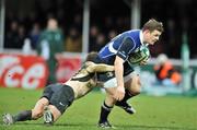 12 January 2008; Brian O'Driscoll, Leinster, is tackled by Jean Baptiste Elissalde, Toulouse. Heineken Cup, Pool 6, Round 5, Leinster v Toulouse, RDS, Dublin. Picture credit; Brendan Moran / SPORTSFILE