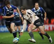 12 January 2008; Cédric Heymans, Toulouse, in action against Chris Keane, Toulouse. Heineken Cup, Pool 6, Round 5, Leinster v Toulouse, RDS, Dublin. Picture credit; Stephen McCarthy / SPORTSFILE *** Local Caption ***
