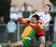 13 January 2008; Ryan Bradley, Donegal, in action against Dermot Carlin, Tyrone. Gaelic Life, Dr. McKenna Cup, Section B, Donegal v Tyrone, Fr Tierney Park, Ballyshannon, Co. Donegal. Picture credit; Oliver McVeigh / SPORTSFILE
