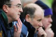 13 January 2008; Meath manager Colm Coyle during the game with selectors Dudley farrell and Tommy Dowd, right, in background. O'Byrne Cup Round 2, Meath v Longford, Pairc Tailteann, Navan, Co. Meath. Picture credit; Paul Mohan / SPORTSFILE *** Local Caption ***