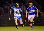 21 February 2015; Thomas Connors, Waterford, on his way to scoring his side's third goal despite the attention of Conor Dunne, Laois. Allianz Hurling League Division 1B, Round 2, Waterford v Laois. Fraher Field, Dungarvan, Co. Waterford. Picture credit: Stephen McCarthy / SPORTSFILE