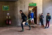22 February 2015;  Offaly players leave their dressing room for the start of the game. Allianz Hurling League, Division 1B, Round 2, Offaly v Wexford, O'Connor Park, Tullamore, Co. Offaly. Picture credit: David Maher / SPORTSFILE