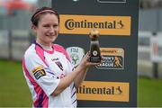 22 February 2015; Aisling Frawley, Wexford Youths with her player of the match trophy. Continental Tyres Women's National League, Wexford Youths v Raheny United, Ferrycarraig Park, Wexford. Picture credit: Matt Browne / SPORTSFILE