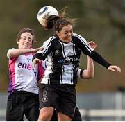 22 February 2015; Noelle Murray, Raheny United, in action against Nicola Dunphy, Wexford Youths. Continental Tyres Women's National League, Wexford Youths v Raheny United, Ferrycarraig Park, Wexford. Picture credit: Matt Browne / SPORTSFILE