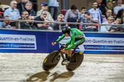 22 February 2015; Ireland's Caroline Ryan competing in the Omnium - Flying Lap. Ryan went on to finish in 15th position overall. 2015 UCI Track World Championships, National Velodrome, Paris, France. Picture credit: Guy Swarbrick / SPORTSFILE