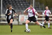 22 February 2015; Edel Kennedy, Wexford Youths, in action against Katie McCabe, Raheny United. Continental Tyres Women's National League, Wexford Youths v Raheny United, Ferrycarraig Park, Wexford. Picture credit: Matt Browne / SPORTSFILE