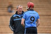 22 February 2015; Dublin selector Shay Boland in conversation with Simon Lambert. Allianz Hurling League, Division 1A, Round 2, Kilkenny v Dublin. Nowlan Park, Kilkenny. Picture credit: Stephen McCarthy / SPORTSFILE