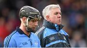 22 February 2015; Dublin manager Ger Cunningham and Shane Durkin. Allianz Hurling League, Division 1A, Round 2, Kilkenny v Dublin. Nowlan Park, Kilkenny. Picture credit: Stephen McCarthy / SPORTSFILE