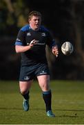 23 February 2015; Leinster's Tadhg Furlong during squad training. UCD, Belfield, Dublin. Picture credit: Stephen McCarthy / SPORTSFILE
