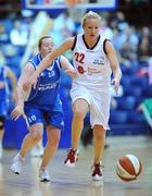 13 January 2008; Mary Fox, DCU Mercy, in action against Jenny Coady, Waterford Wildcats. Women's SuperLeague National Cup Semi-Final 2008, Waterford Wildcats v DCU Mercy, Dublin, National Basketball Arena, Tallaght, Dublin. Picture credit: Stephen McCarthy / SPORTSFILE