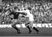 6 February 1982; Trevor Ringland, Ireland, in action against England. Five Nations Rugby Championship, England v Ireland, Twickenham, London England. Picture credit: Ray McManus / SPORTSFILE