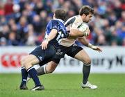 12 January 2008; Vincent Clerc, Toulouse, is tackled by Gordon D'Arcy, Leinster. Heineken Cup, Pool 6, Round 5, Leinster v Toulouse, RDS, Dublin. Picture credit; Brendan Moran / SPORTSFILE