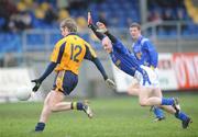 20 January 2008; Cathal Cregg, DCU, in action against Dermot Brady, Longford. O'Byrne Cup Semi-Final, Longford v DCU, Pearse Park, Longford. Picture credit; David Maher / SPORTSFILE *** Local Caption ***