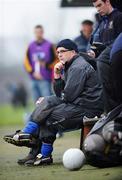 20 January 2008; Longford manager Luke Dempsey watches on during the game. O'Byrne Cup Semi-Final, Longford v DCU, Pearse Park, Longford. Picture credit; David Maher / SPORTSFILE