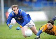 20 January 2008; Brian Kavanagh, Longford, in action against Paddy Andrews, DCU. O'Byrne Cup Semi-Final, Longford v DCU, Pearse Park, Longford. Picture credit; David Maher / SPORTSFILE