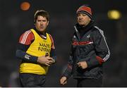 21 February 2015; Cork selector Mark Landers, left, and manager Jimmy Barry Murphy. Allianz Hurling League Division 1A, round 2, Cork v Clare, Páirc Uí Rinn, Cork. Picture credit: Diarmuid Greene / SPORTSFILE