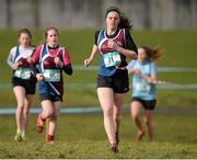 24 February 2015; Grainne McDaid, from Athenry, competing in the Intermediate Girl's race at the GloHealth Connacht Schools Cross Country Championships. Sligo Race Course, Sligo. Picture credit: Oliver McVeigh / SPORTSFILE
