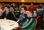 25 February 2015; Student/Players during the GPA Student Summit Meeting. The GPA Student Summit Meetings will take place nationwide over the next fortnight and will be attended by over 300 student county players. Kilmurry Lodge, Limerick. Picture credit: Diarmuid Greene / SPORTSFILE