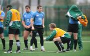 22 January 2008; Ireland's Gordon D'Arcy in action during squad training. Ireland rugby squad training, Belfield, UCD, Dublin. Picture credit; Brian Lawless / SPORTSFILE