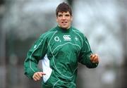 22 January 2008; Ireland's Donncha O'Callaghan during squad training. Ireland rugby squad training, Belfield, UCD, Dublin. Picture credit; Paul Mohan / SPORTSFILE