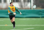 22 January 2008; Ireland's David Wallace in action during squad training. Ireland rugby squad training, Belfield, UCD, Dublin. Picture credit; Paul Mohan / SPORTSFILE