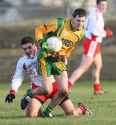13 January 2008; Christy Toye, Donegal, in action against Conal Martin, Tyrone. Gaelic Life, Dr. McKenna Cup, Section B, Donegal v Tyrone, Fr. Tierney Park, Ballyshannon, Co. Donegal. Picture credit; Oliver McVeigh / SPORTSFILE