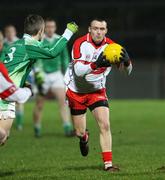 23 January 2008; Paddy Bradley, Derry, in action against Paddy Mohan, Fermanagh. McKenna Cup semi-final, Derry v Fermanagh, Healy Park, Omagh, Co. Tyrone. Picture credit; Oliver McVeigh / SPORTSFILE