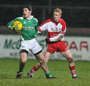 23 January 2008; Declan O'Reilly, Fermanagh, in action against Colin Devlin, Derry. McKenna Cup semi-final, Derry v Fermanagh, Healy Park, Omagh, Co. Tyrone. Picture credit; Oliver McVeigh / SPORTSFILE