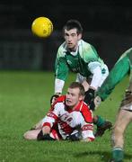23 January 2008; Cathal O'Kane, Derry, in action against Ciaran McElroy, Fermanagh. McKenna Cup semi-final, Derry v Fermanagh, Healy Park, Omagh, Co. Tyrone. Picture credit; Oliver McVeigh / SPORTSFILE