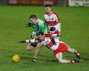 23 January 2008; Shane McDermott, Fermanagh, in action against Paul Murphy, Derry. McKenna Cup semi-final, Derry v Fermanagh, Healy Park, Omagh, Co. Tyrone. Picture credit; Oliver McVeigh / SPORTSFILE