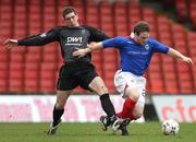 26 January 2008; Jamie Mulgrew, Linfield, in action against Austin McCann, Armagh City. Carnegie Premier League, Linfield v Armagh City, Windsor Park, Belfast, Co Antrim. Picture credit; Oliver McVeigh / SPORTSFILE