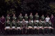 15 March 1980; Ireland Rugby Team. Players pictured back row, left to right, Mick Fitzpatrick, Phil Orr, Brendan Foley, John O'Driscoll, Donal Spring, Moss Keane, and Rodney O'Donnell. Bottom, l to r, Paul McNaughton, David Irwin, Ollie Campbell, Fergus Slattery, J.J. Moloney, Ciaran Fitzgerald, Terry Kennedy and Colin Patterson. Ireland v Wales. Lansdowne Road. Ireland 21 Wales 7. Picture credit: SPORTSFILE