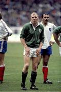 20 February 1988; Don Whittle, Ireland rugby. Ireland v France. Parc des Princes. Ireland 6 France 25. Picture credit: SPORTSFILE