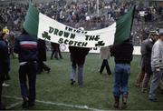 20 February 1982; Ireland rugby supporters. Ireland v Scotland. Lansdowne Road. Ireland 21 Scotland 12. Picture credit: SPORTSFILE