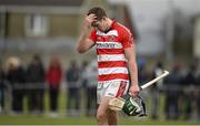 27 February 2015; Aidan Walsh, CIT, reacts after defeat to WIT. Independent.ie Fitzgibbon Cup Semi-Final, Cork IT v Waterford IT. Limerick IT, Limerick. Picture credit: Diarmuid Greene / SPORTSFILE