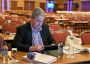 27 February 2015; Galway CEO and County Secretary John Hynes, who was the first delegate to arrive for the  GAA Annual Congress 2015. Slieve Russell Hotel, Cavan. Picture credit: Ray McManus / SPORTSFILE