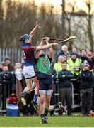 27 February 2015; David McInerney, UL, in action against Paul Killeen, LIT. Independent.ie Fitzgibbon Cup Semi-Final, University of Limerick v Limerick IT. Limerick IT, Limerick. Picture credit: Diarmuid Greene / SPORTSFILE